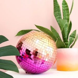 Kailo Chic  Pink and rose gold disco ball 8 inch